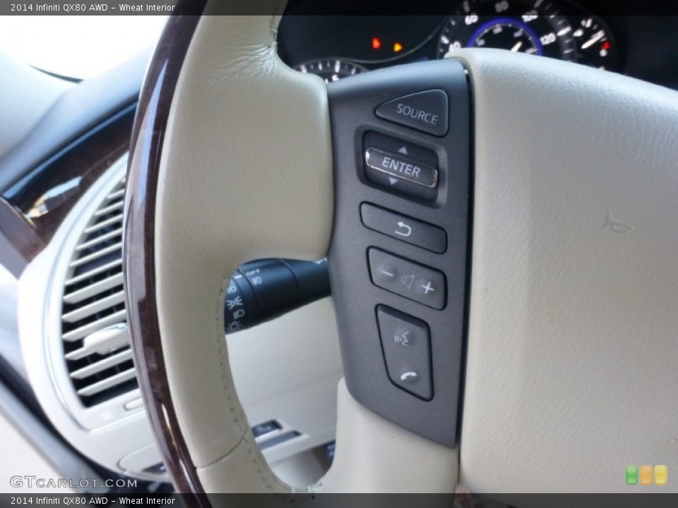 Wheat Interior Controls for the 2014 Infiniti QX80 AWD #107833772