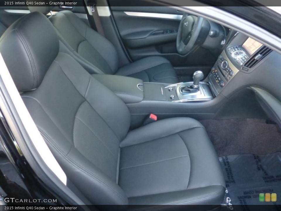 Graphite Interior Front Seat for the 2015 Infiniti Q40 Sedan #107834639