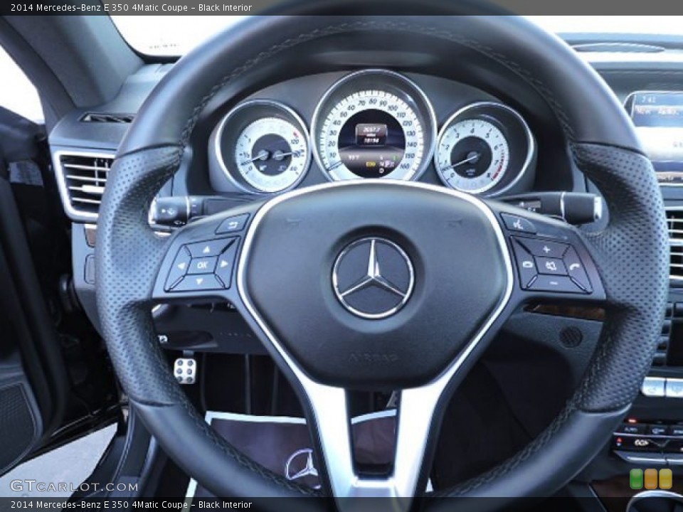 Black Interior Steering Wheel for the 2014 Mercedes-Benz E 350 4Matic Coupe #107834822