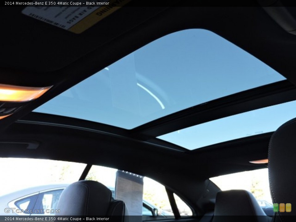 Black Interior Sunroof for the 2014 Mercedes-Benz E 350 4Matic Coupe #107834876