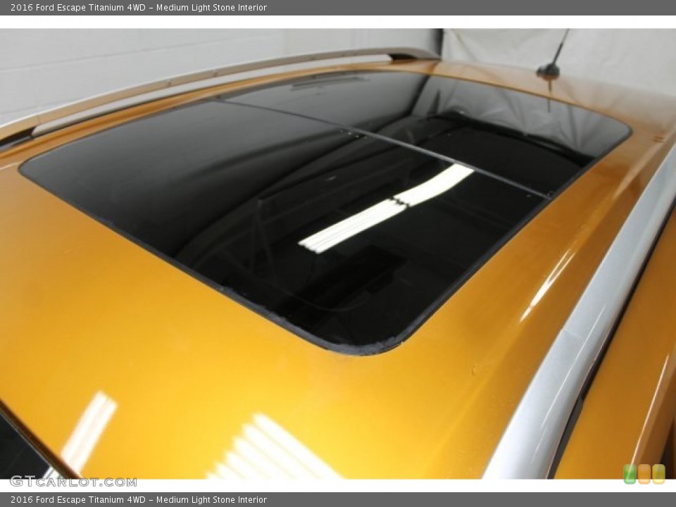 Medium Light Stone Interior Sunroof for the 2016 Ford Escape Titanium 4WD #107840606