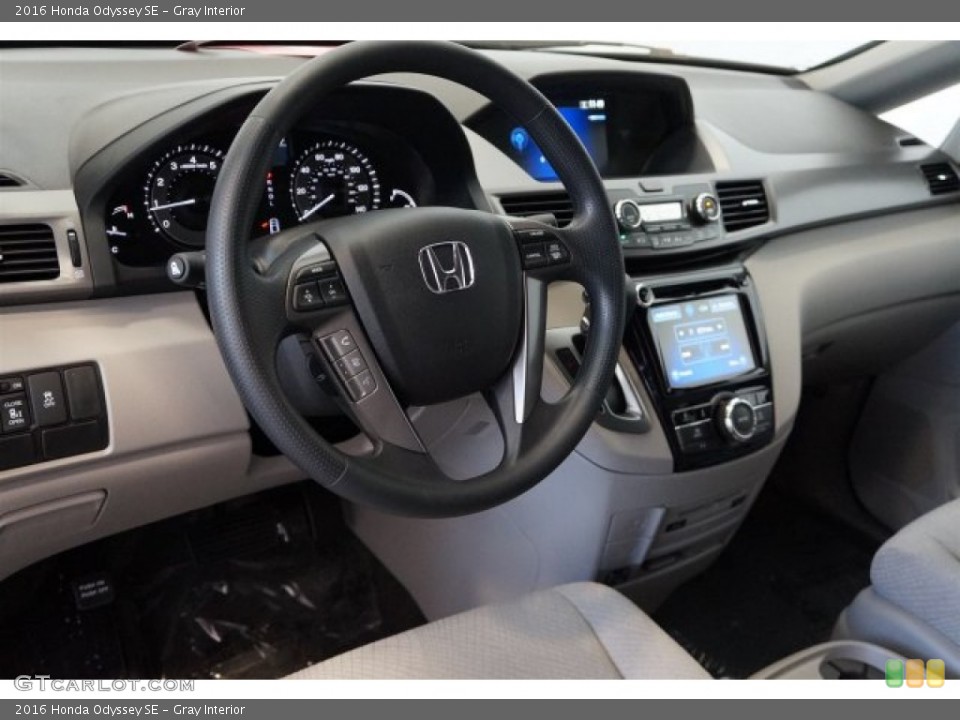 Gray Interior Dashboard for the 2016 Honda Odyssey SE #107841812