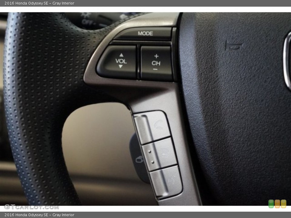 Gray Interior Controls for the 2016 Honda Odyssey SE #107841818