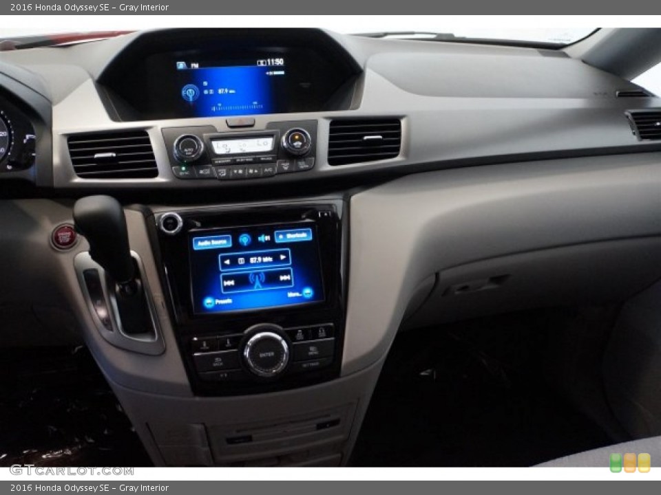 Gray Interior Dashboard for the 2016 Honda Odyssey SE #107841824