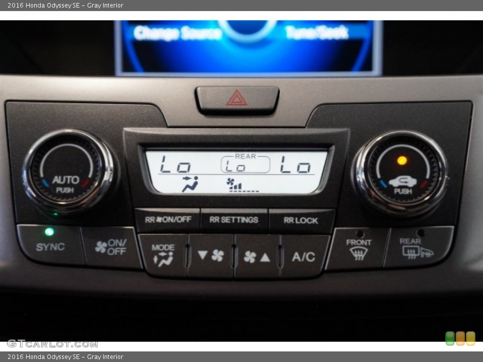 Gray Interior Controls for the 2016 Honda Odyssey SE #107841836
