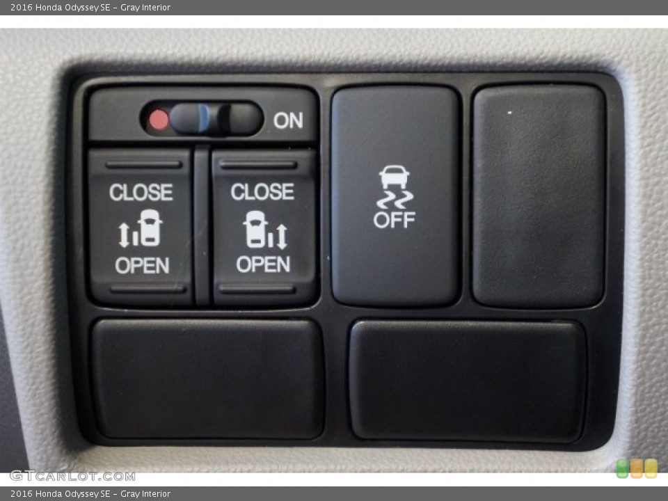 Gray Interior Controls for the 2016 Honda Odyssey SE #107841845