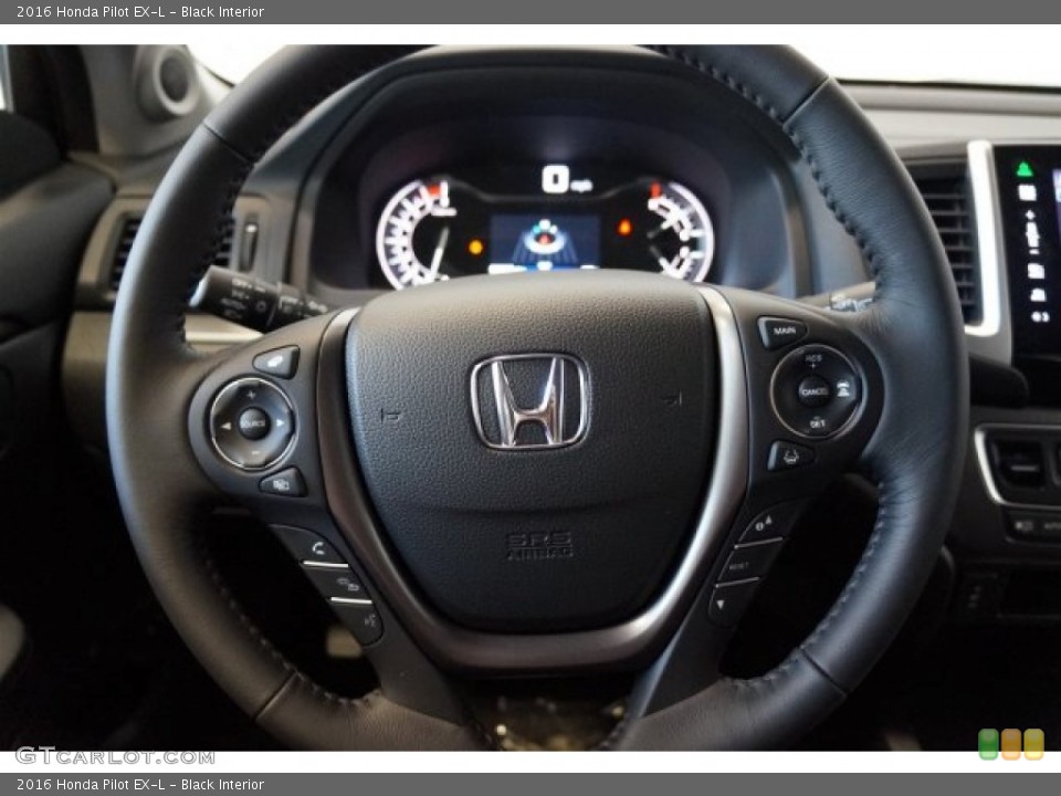 Black Interior Steering Wheel for the 2016 Honda Pilot EX-L #107842001