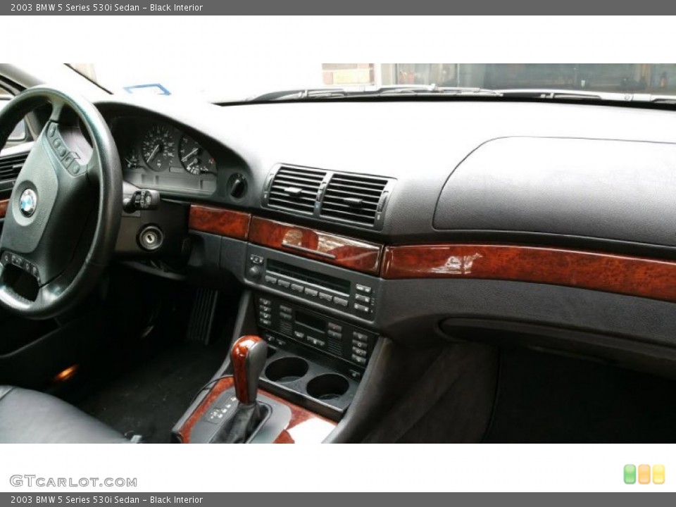 Black Interior Dashboard for the 2003 BMW 5 Series 530i Sedan #107843379