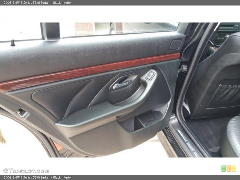 Black Interior Door Panel for the 2003 BMW 5 Series 530i Sedan #107843403