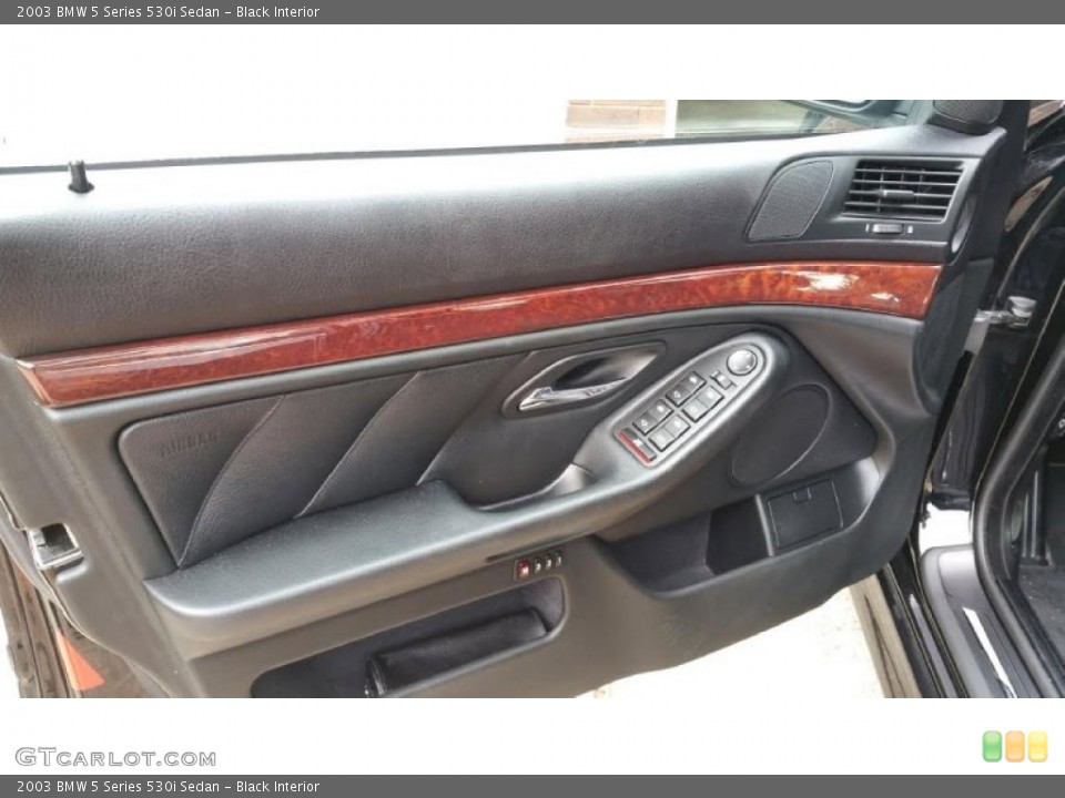 Black Interior Door Panel for the 2003 BMW 5 Series 530i Sedan #107843424