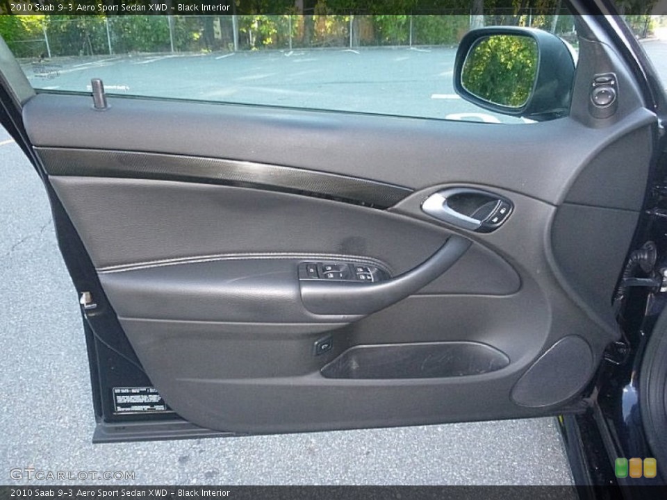 Black Interior Door Panel for the 2010 Saab 9-3 Aero Sport Sedan XWD #107843637