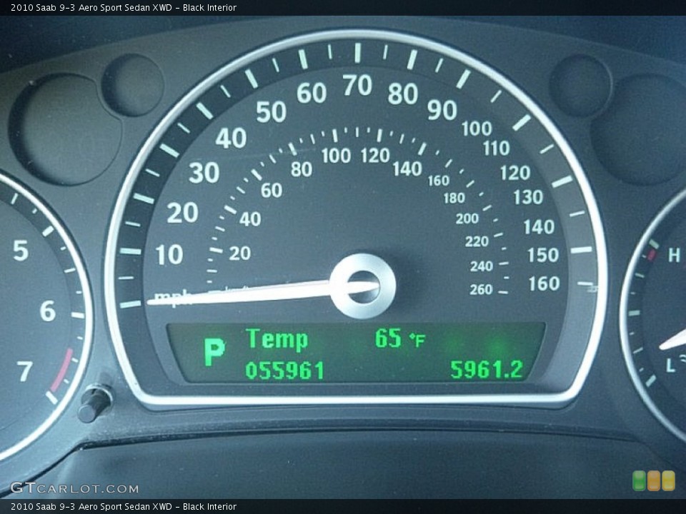 Black Interior Gauges for the 2010 Saab 9-3 Aero Sport Sedan XWD #107844075