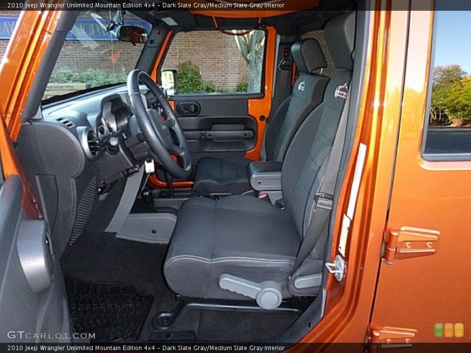 Dark Slate Gray/Medium Slate Gray Interior Photo for the 2010 Jeep Wrangler Unlimited Mountain Edition 4x4 #107844549