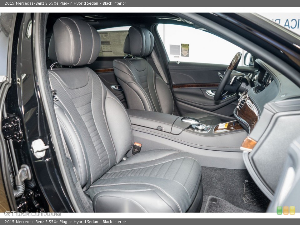 Black Interior Front Seat for the 2015 Mercedes-Benz S 550e Plug-In Hybrid Sedan #107846654