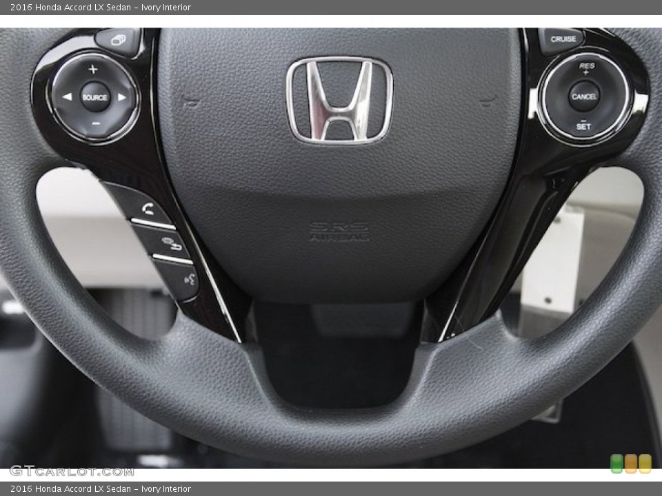 Ivory Interior Steering Wheel for the 2016 Honda Accord LX Sedan #107847012