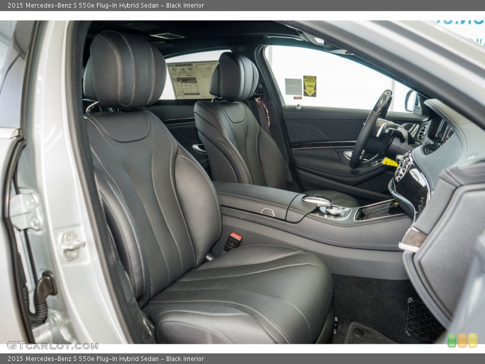 Black Interior Front Seat for the 2015 Mercedes-Benz S 550e Plug-In Hybrid Sedan #107848548