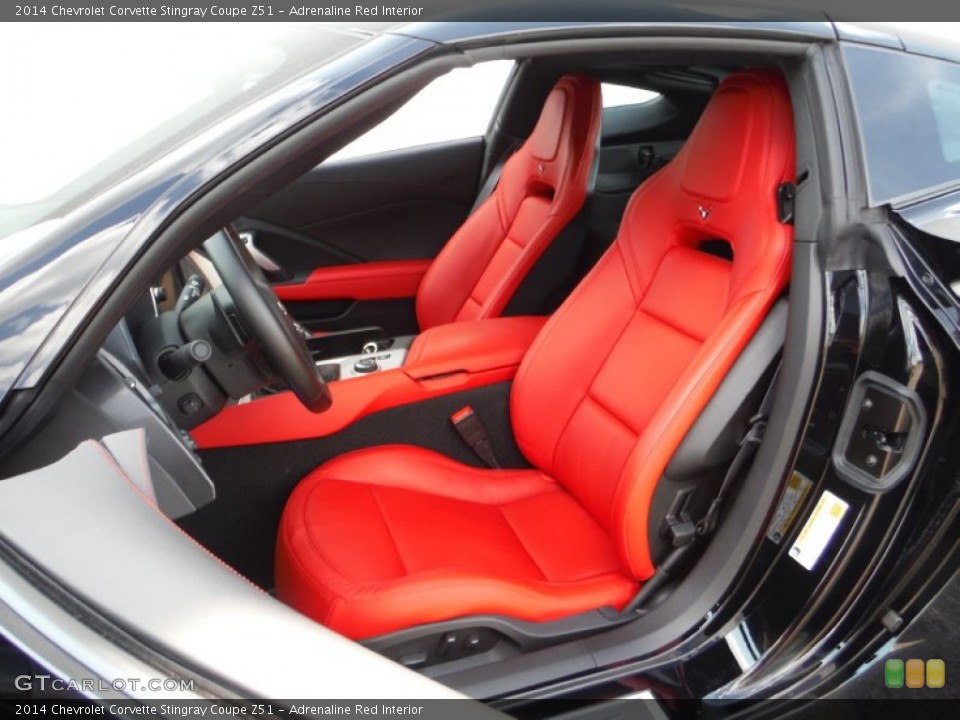 Adrenaline Red Interior Front Seat for the 2014 Chevrolet Corvette Stingray Coupe Z51 #107851488