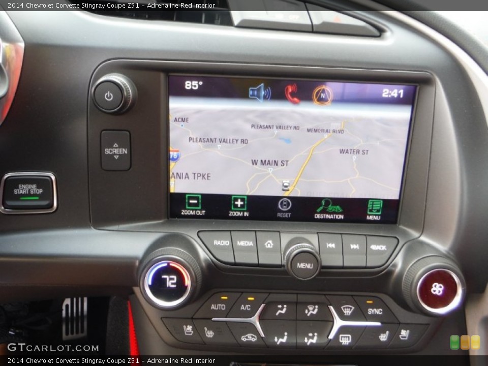 Adrenaline Red Interior Controls for the 2014 Chevrolet Corvette Stingray Coupe Z51 #107851584