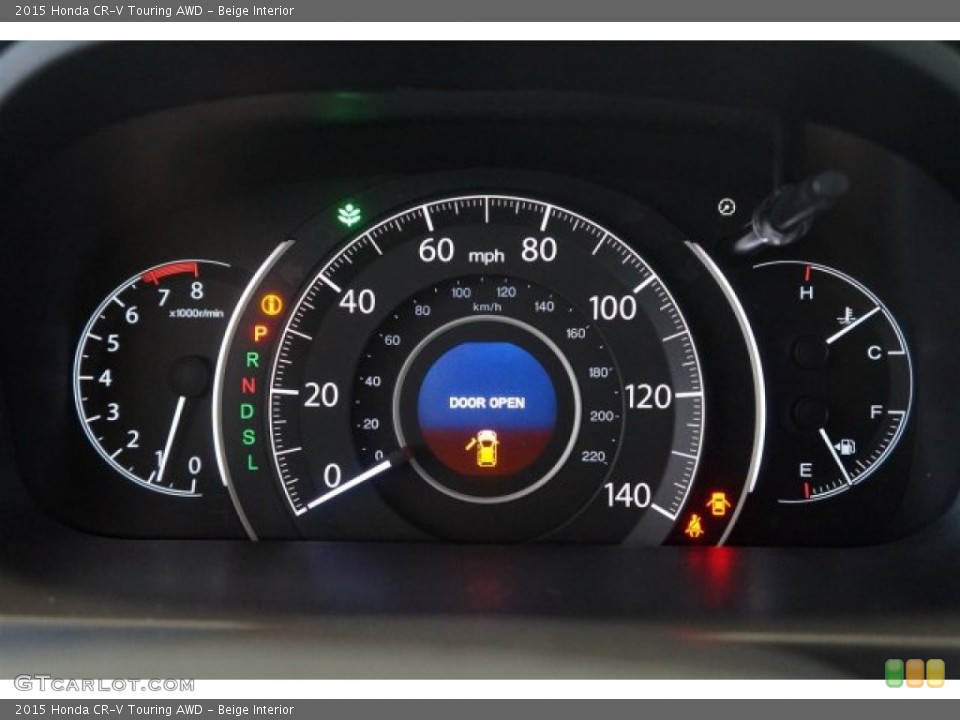 Beige Interior Gauges for the 2015 Honda CR-V Touring AWD #107853081