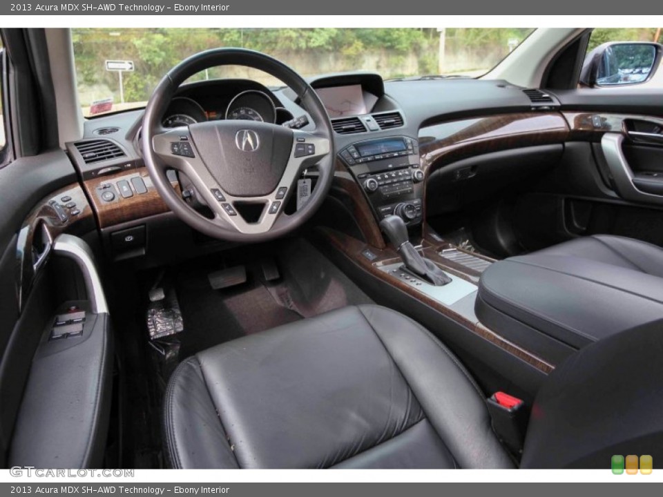 Ebony Interior Photo for the 2013 Acura MDX SH-AWD Technology #107854728
