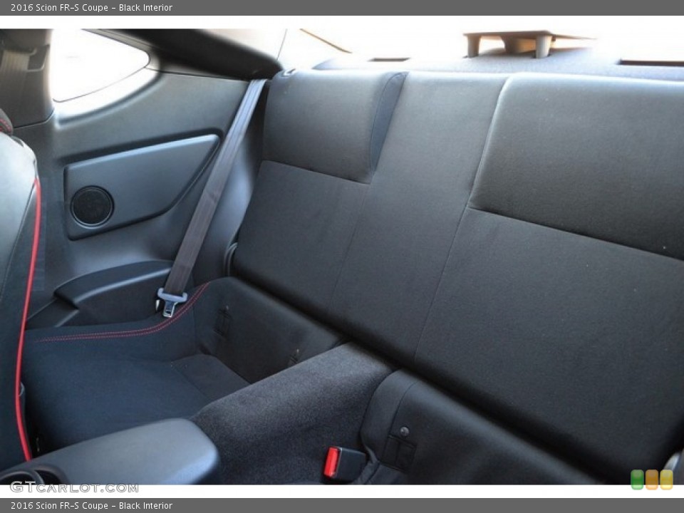 Black Interior Rear Seat for the 2016 Scion FR-S Coupe #107857338