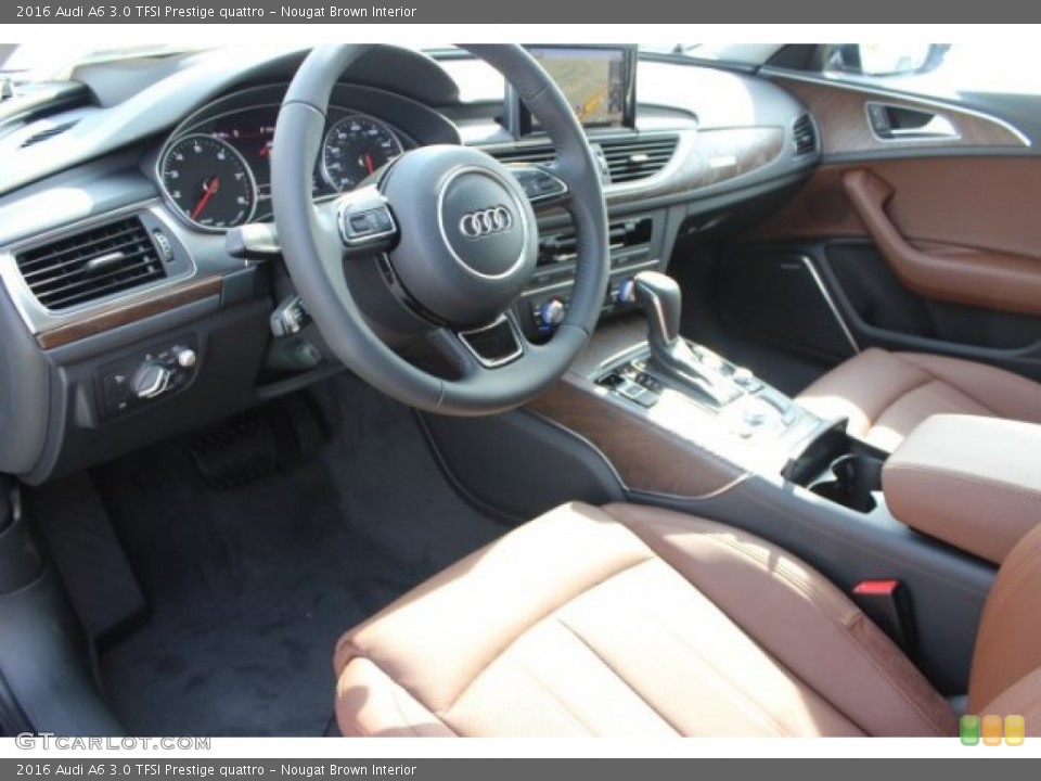 Nougat Brown Interior Photo for the 2016 Audi A6 3.0 TFSI Prestige quattro #107857563