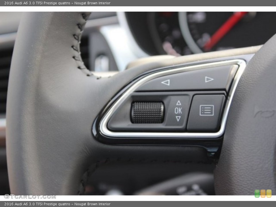 Nougat Brown Interior Controls for the 2016 Audi A6 3.0 TFSI Prestige quattro #107857730