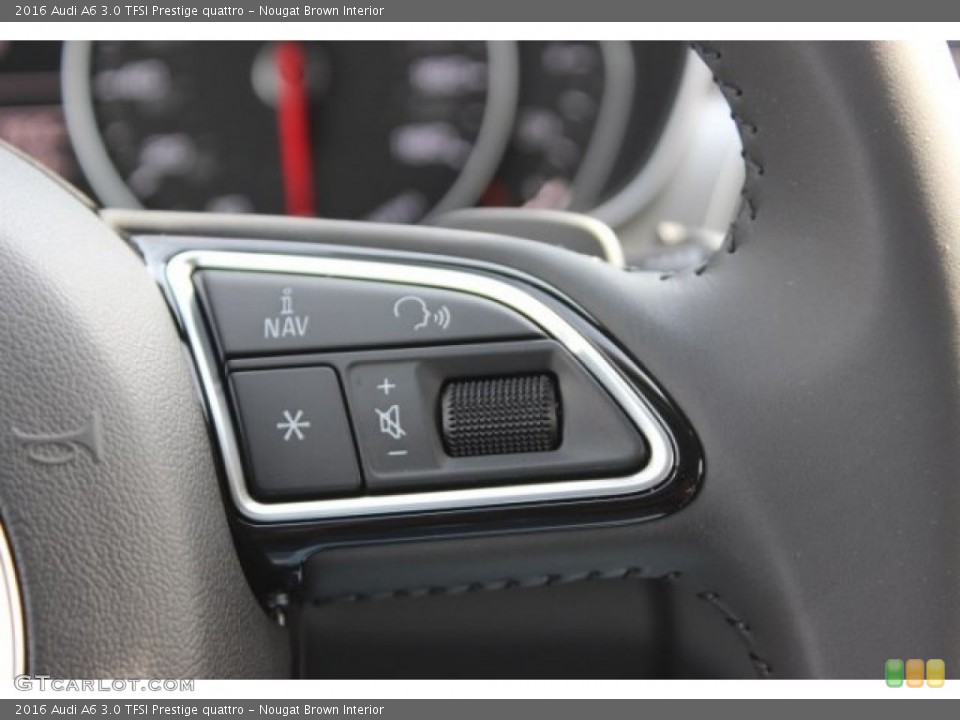 Nougat Brown Interior Controls for the 2016 Audi A6 3.0 TFSI Prestige quattro #107857740