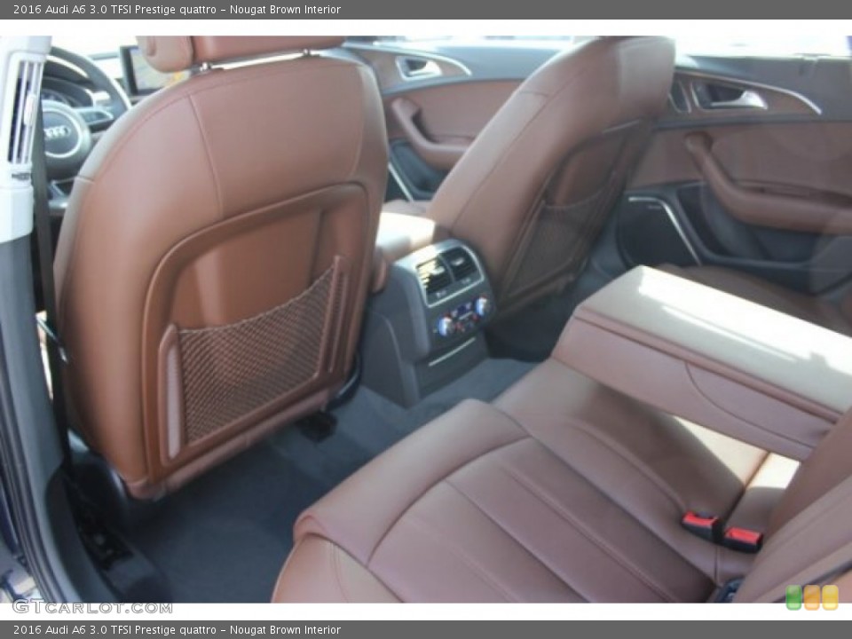 Nougat Brown Interior Rear Seat for the 2016 Audi A6 3.0 TFSI Prestige quattro #107857821