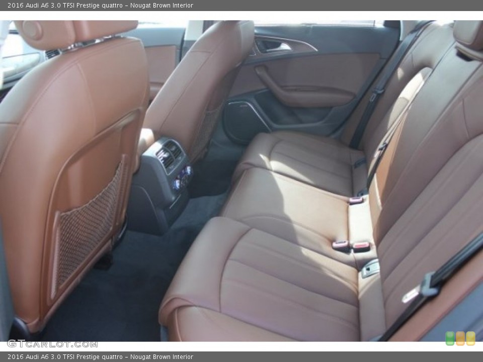 Nougat Brown Interior Rear Seat for the 2016 Audi A6 3.0 TFSI Prestige quattro #107857835