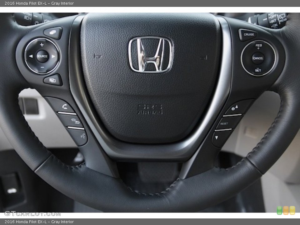 Gray Interior Steering Wheel for the 2016 Honda Pilot EX-L #107858054