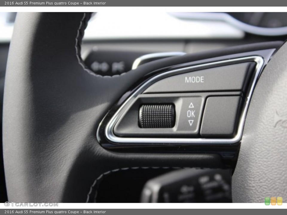 Black Interior Controls for the 2016 Audi S5 Premium Plus quattro Coupe #107858172