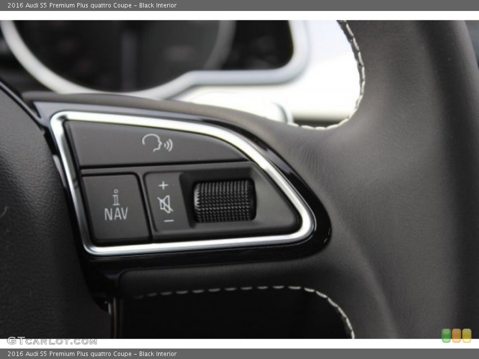 Black Interior Controls for the 2016 Audi S5 Premium Plus quattro Coupe #107858181