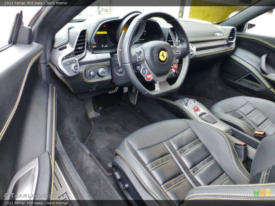 Nero Interior Prime Interior for the 2013 Ferrari 458 Italia #107859384