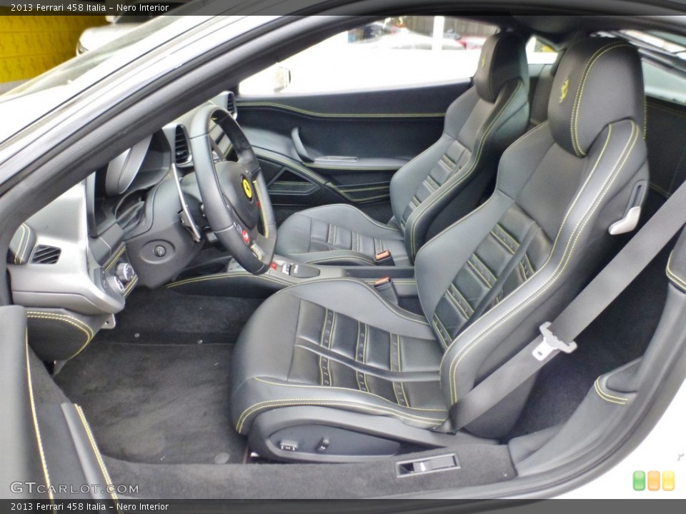 Nero Interior Front Seat for the 2013 Ferrari 458 Italia #107859387