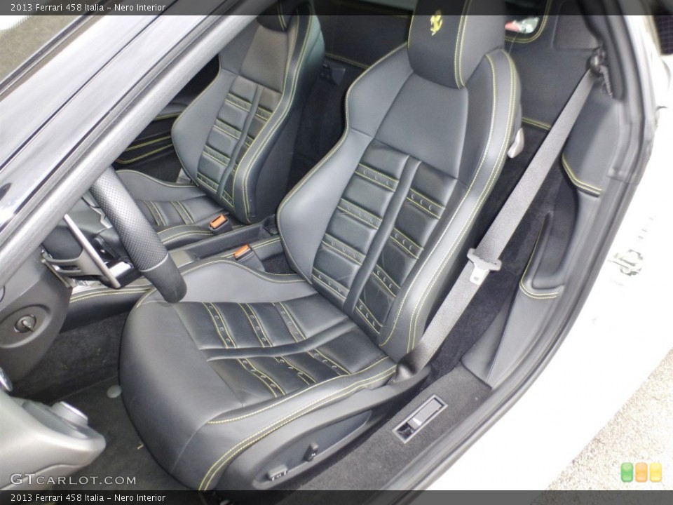 Nero Interior Front Seat for the 2013 Ferrari 458 Italia #107859390