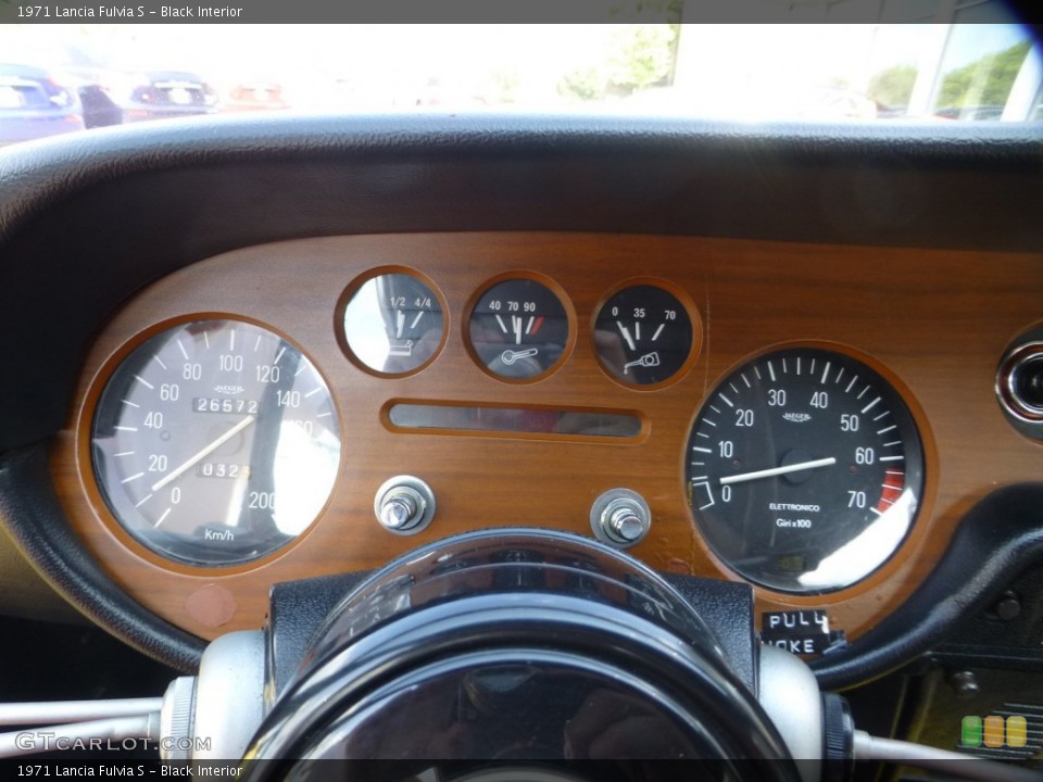 Black Interior Gauges for the 1971 Lancia Fulvia S #107859528