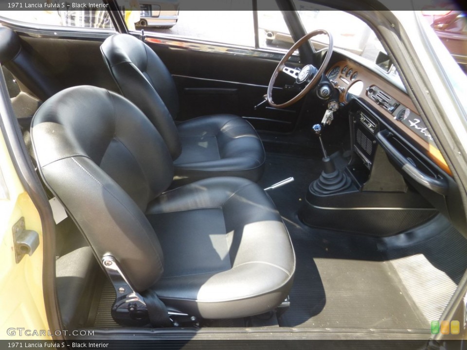 Black Interior Front Seat for the 1971 Lancia Fulvia S #107859546