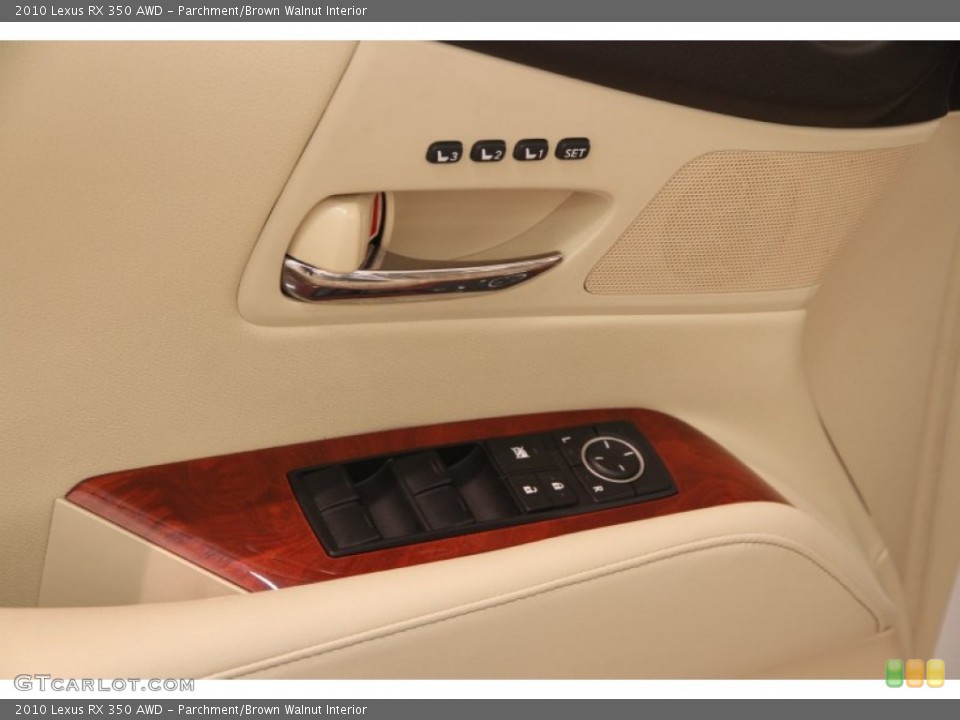 Parchment/Brown Walnut Interior Controls for the 2010 Lexus RX 350 AWD #107863485