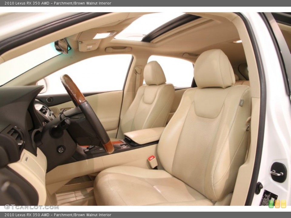 Parchment/Brown Walnut Interior Photo for the 2010 Lexus RX 350 AWD #107863506