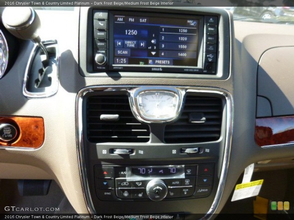 Dark Frost Beige/Medium Frost Beige Interior Controls for the 2016 Chrysler Town & Country Limited Platinum #107865297