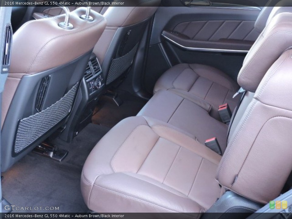 Auburn Brown/Black Interior Rear Seat for the 2016 Mercedes-Benz GL 550 4Matic #107869079