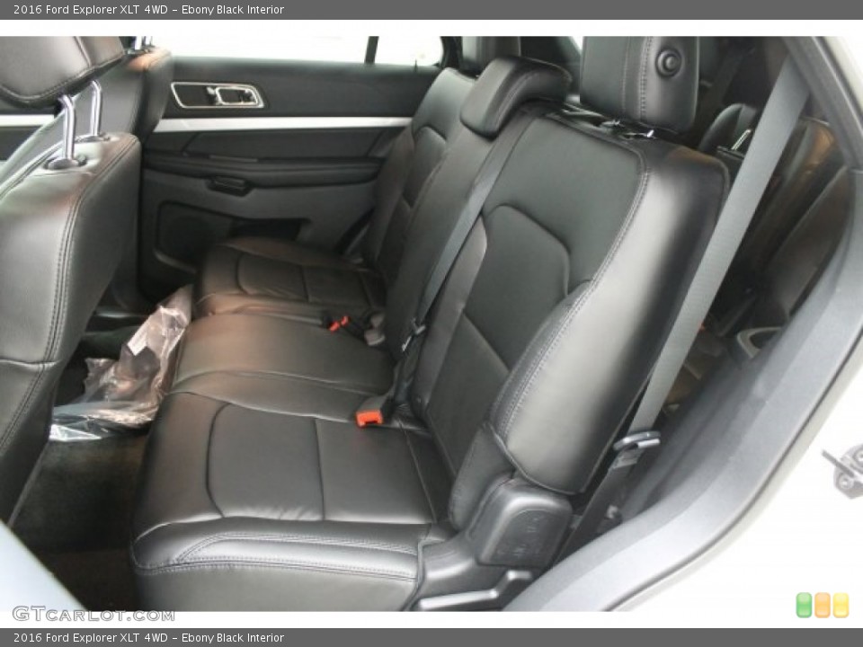 Ebony Black Interior Rear Seat for the 2016 Ford Explorer XLT 4WD #107880486