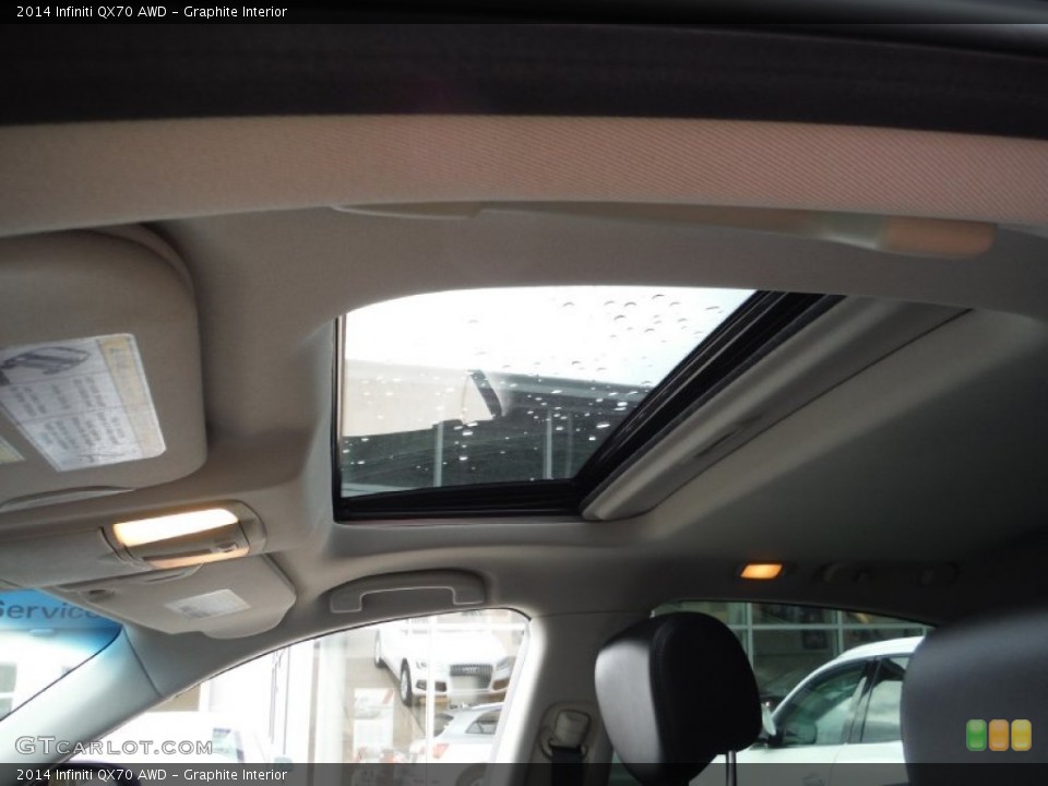 Graphite Interior Sunroof for the 2014 Infiniti QX70 AWD #107884371