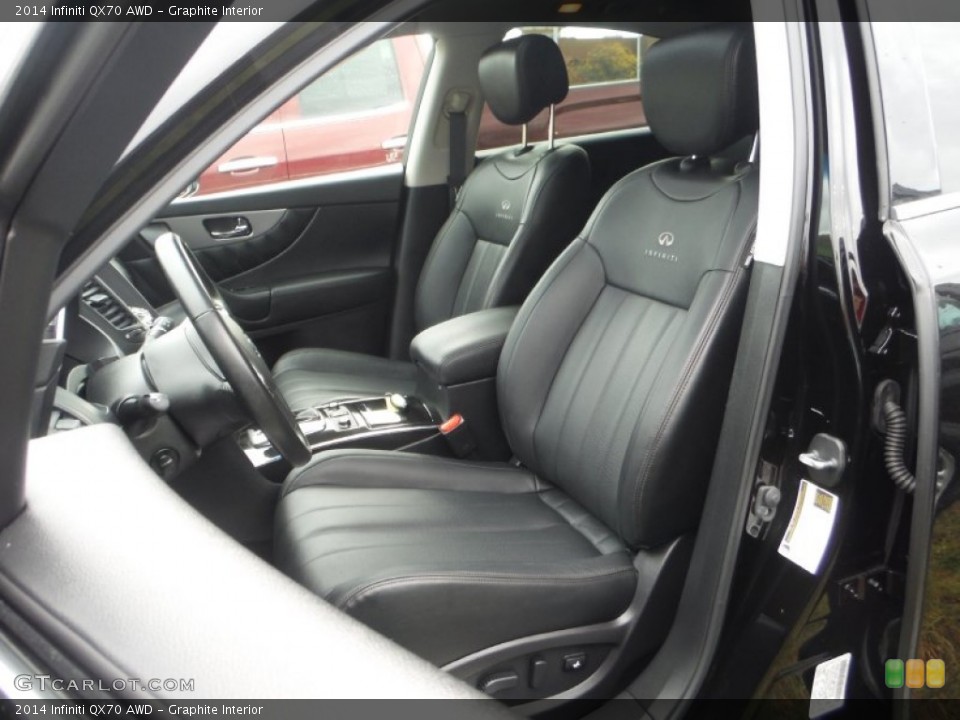 Graphite Interior Front Seat for the 2014 Infiniti QX70 AWD #107884413