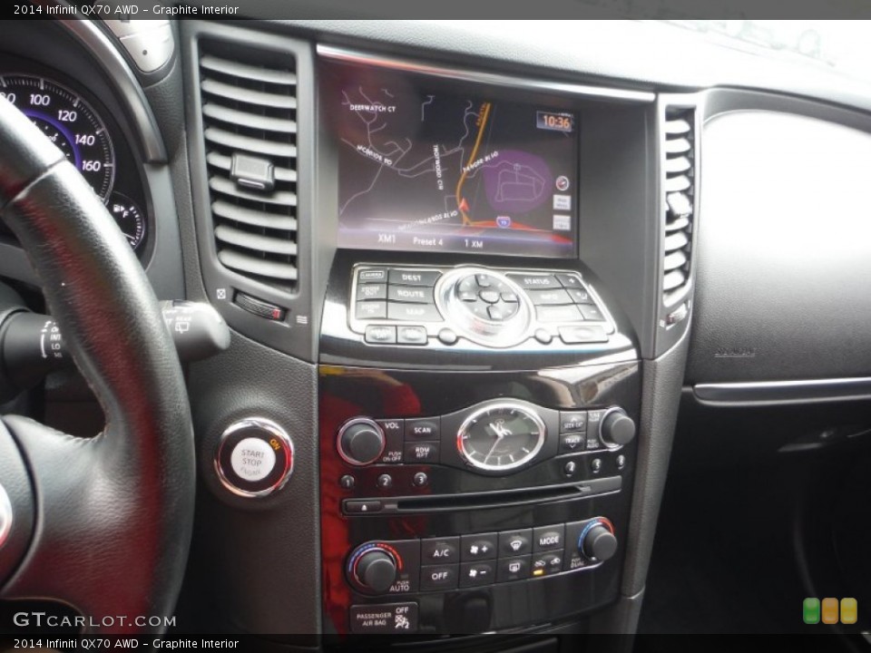 Graphite Interior Controls for the 2014 Infiniti QX70 AWD #107884548