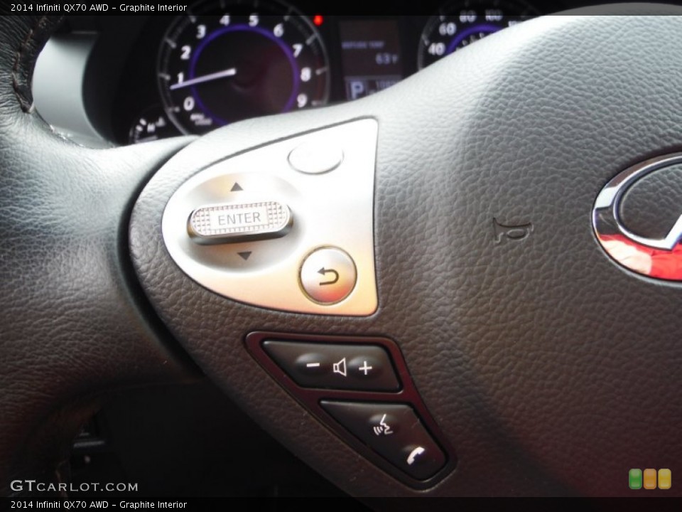Graphite Interior Controls for the 2014 Infiniti QX70 AWD #107884658