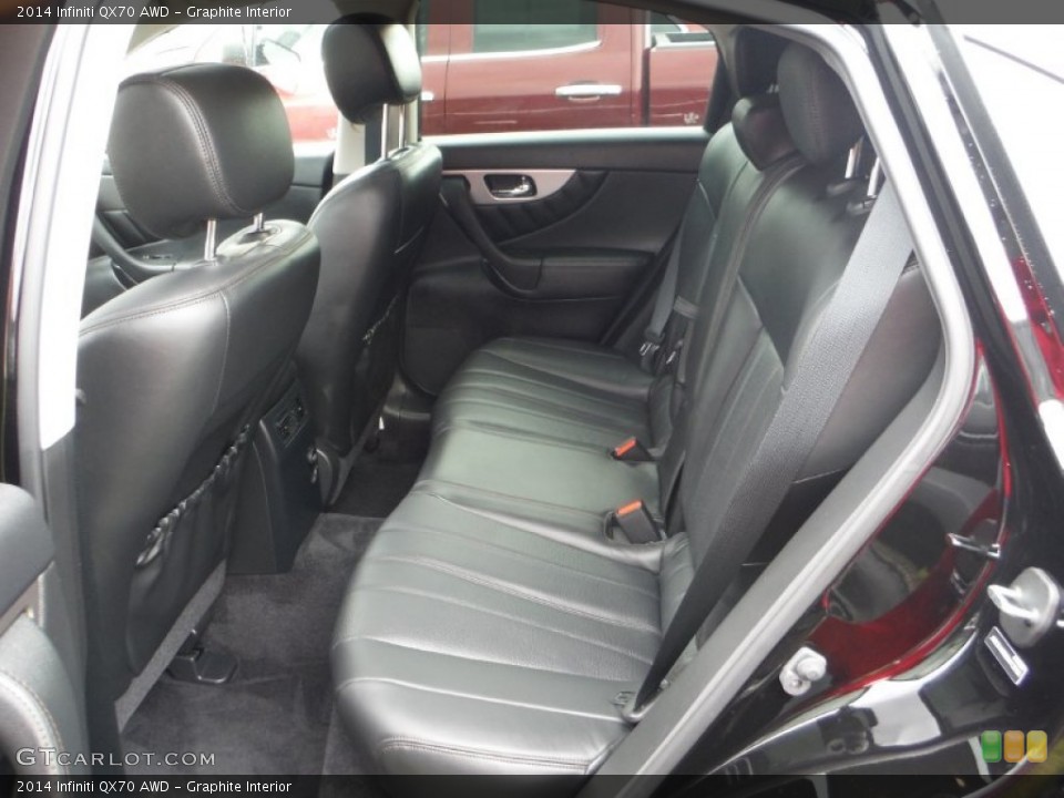 Graphite Interior Rear Seat for the 2014 Infiniti QX70 AWD #107884728