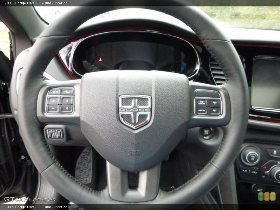 Black Interior Steering Wheel for the 2016 Dodge Dart GT #107887266