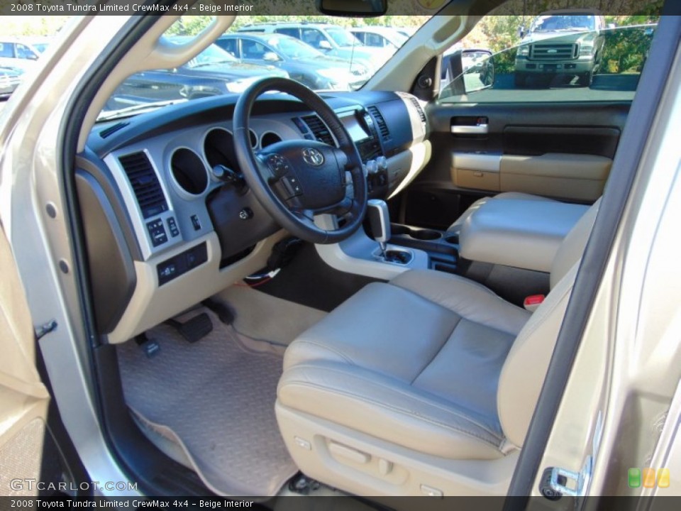 Beige Interior Photo for the 2008 Toyota Tundra Limited CrewMax 4x4 #107888063